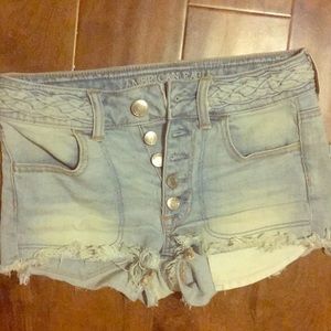 American Eagle High-Rise denim shorts